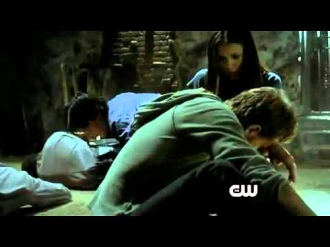 TVD 2x05 Damon and Elena Scenes