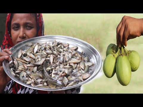Village Food Small Fish With Eggplant Recipe Delicious Cooking Farm Fresh Yummy Eggplant Recipe Video