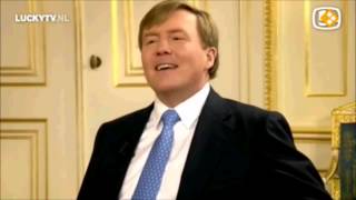 Willy : Ik ben geen nummer - Koning Willem-Alexander in LuckyTV - de Lach van Máxima - HD