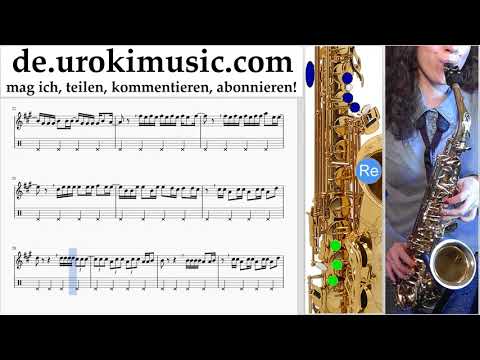 Saxophon Lernen (Alt) Luis Fonsi, Demi Lovato - Échame La Culpa Tabulatur Teil#2 um-ih995