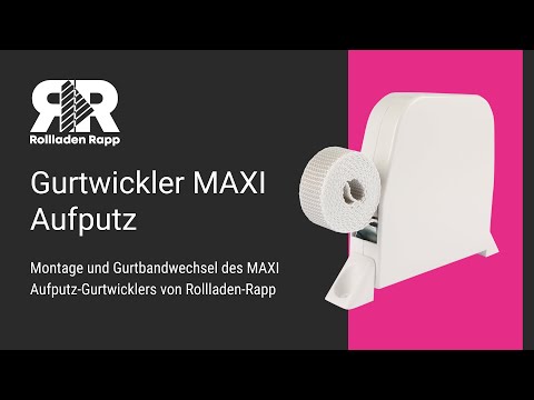 Gurtwickler MAXI Aufputz - Gurtband wechseln | EU-Versand ✓