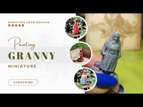 Painting the Granny miniature 