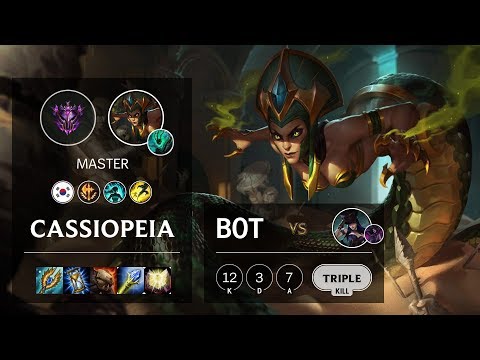Cassiopeia Bot vs Caitlyn - KR Master Patch 10.9