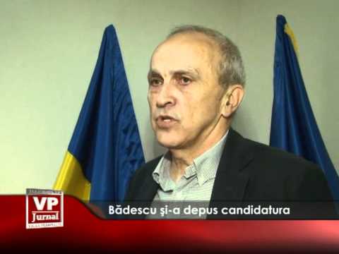 Bădescu și-a depus candidatura