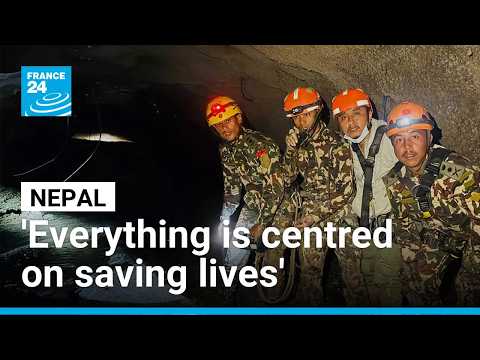 Nepal's rescuers navigate mud-swamped tunnels for hundreds of missing workers