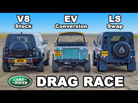 Thumbnail for New V8 vs LS Swap vs Tesla Motor: Land Rover DRAG RACE by Land Rover