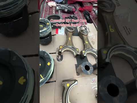 Cummins ISX install piston ring and rod bearings