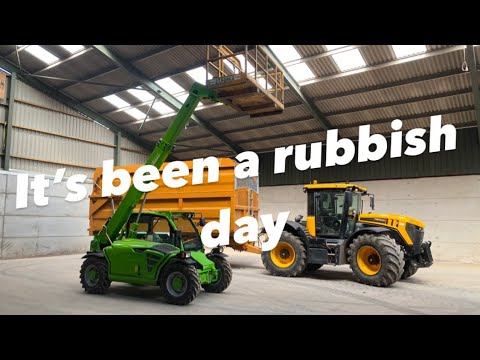 Day 409 #OLLYBLOGS LOTS OF RUBBISH HEADLIGHTS TO BIG AND I THOUGHT OUR TRAILERS WAS BIG