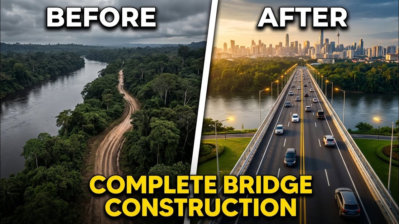 Bridge Construction Explained | Foundation to Finished Project