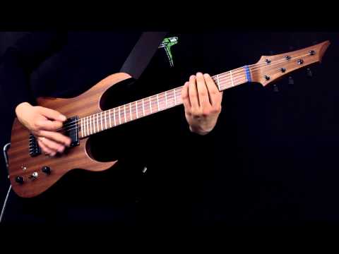 Drop-D metal chops on a Hufschmid All Sapeli guitar