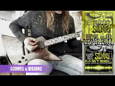 Ernie Ball Strings - Regular Slinky vs Slinky M-Steel (Comparison)