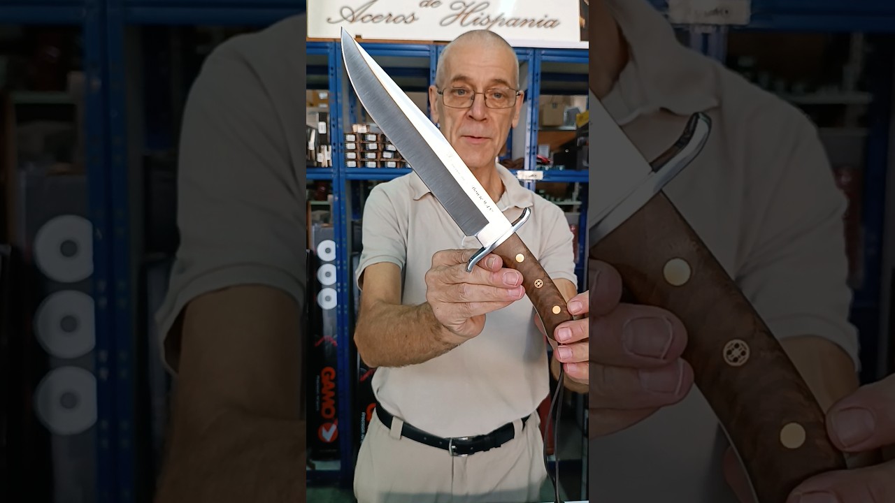 Bowie Joker Messer 9,45" Nussbaum