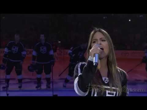 Pia Toscano sings The National Anthem - LA Kings vs San Jose Sharks - NHL Playoffs Game #4 - 4/24/14