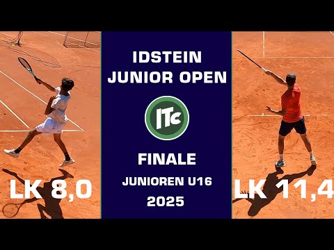 🎾 U16 Finale – Idstein Junior Open 2025 | Siddharth (LK 8,0) vs Leander (LK 11,4)