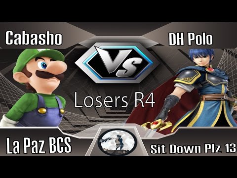 Sit Down Plz #13 - Cabasho (Luigi) Vs. DH | Polo (Marth) - Losers R4 - Smash 4