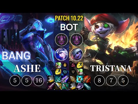 EG Bang Ashe vs Tristana Bot - KR Patch 10.22