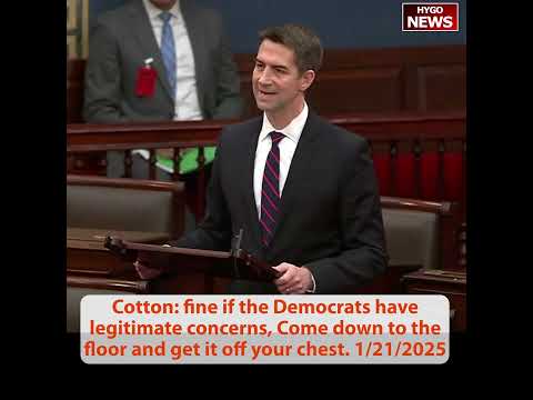 Sen Cotton: Democrats Block Floor Vote on CIA Nominee, drag out all to play procedural games