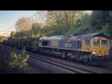 GBRF 66714 Passing Croft | 6G56 Doncaster Up Decoy to Benton Nth Jn | 18/05/21