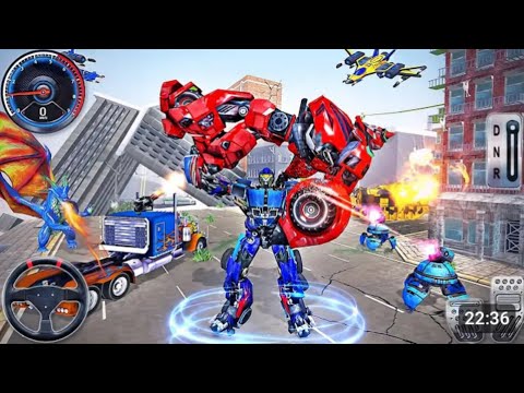 Jet Robot Car Transformation Simulator;  #androidgames