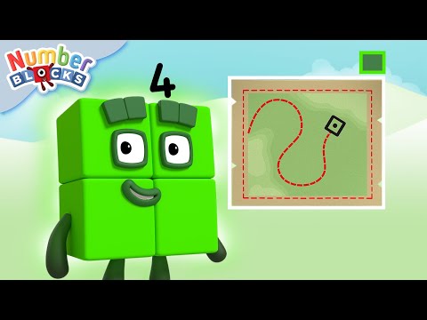 Numberblocks | Maths Number Skills | Let's Meet a Square Number! - Kingdom Kids Zone, Little Learners - Numberblocks