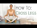 How To Sit Cross Legged In Sukhasana Easy Pose DAY 5 Beginners Yoga For Inflexible People