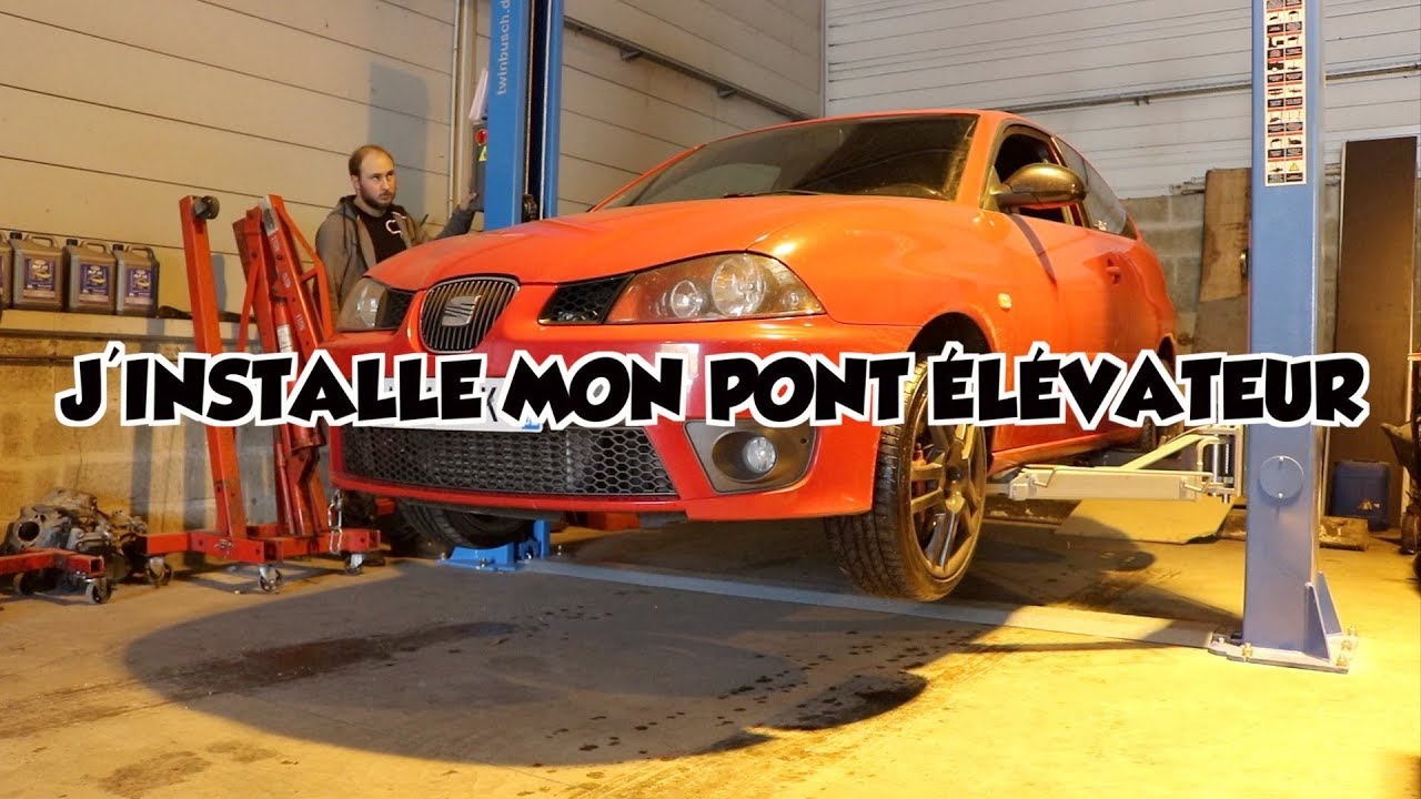 Vlog#56 J'INSTALLE ET J'ESSAIE MON PONT ÉLÉVATEUR