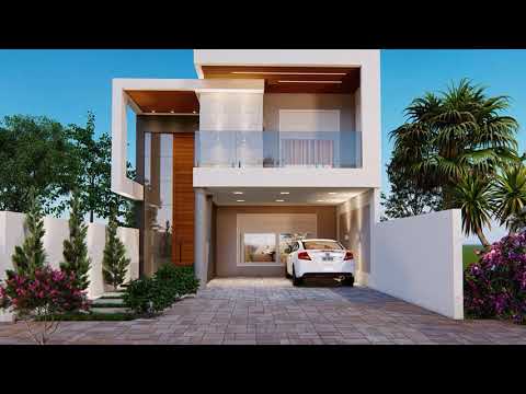 Projeto Residencial 3D - Sobrado de alto padrão 02