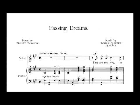 Roger Quilter - 4 Songs of Sorrow Op.10