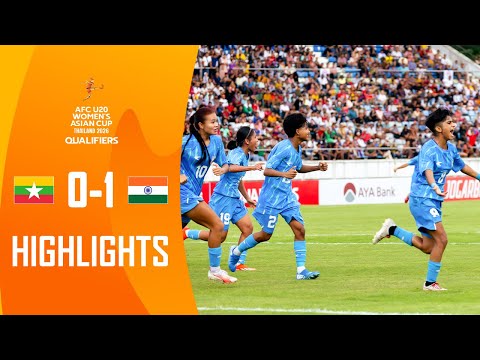 Myanmar 0-1 India | AFC U20 Women's Asian Cup 2026 Qualifiers Group D | Highlights