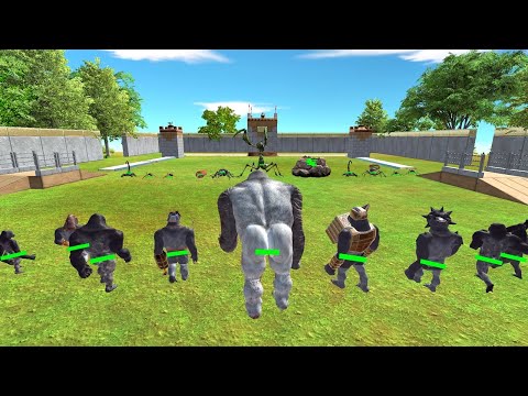 Primatas Mutantes VS Insetos Gigantes. Animal Revolt Battle Simulator