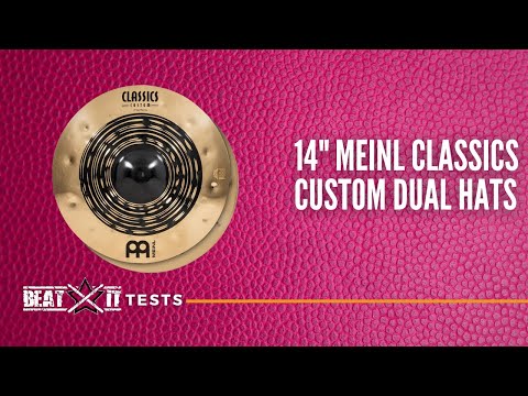Element of a versatile cymbal set: 14" Meinl Classics Custom Dual Hats I Test by EN BeatitTV