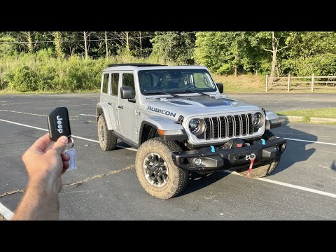 2024 Jeep Wrangler Rubicon 4xE: Start Up, Test Drive, Walkaround, POV and Review