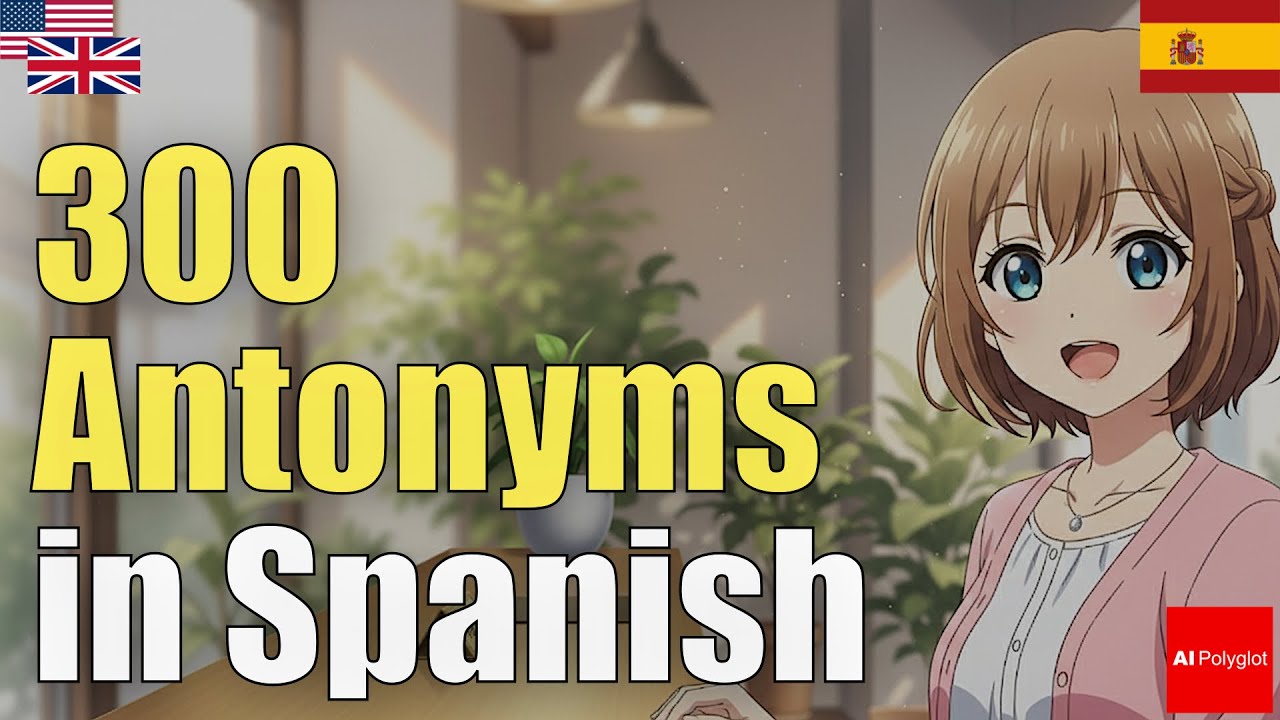 300 Antonyms in Spanish | Natural Listening | Must-Know