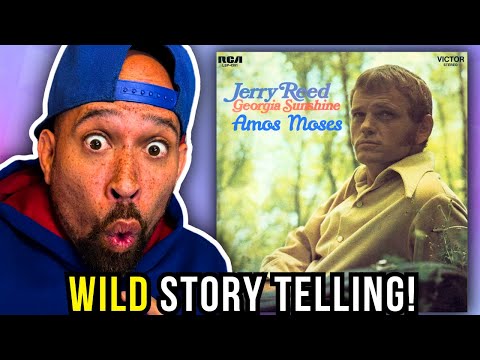 Rapper FIRST time REACTION to JERRY REED Amos Moses! WILD story telling...