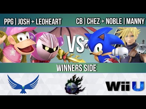 EagleLAN 2017 - PPG | Josh + LeoHeart vs. CB | Chez + Noble | Manny - Winners Side - Smash Wii U