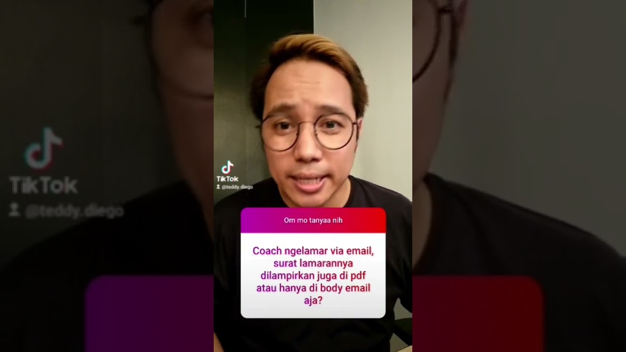 Ngelamar via email,surat lamaran dilampirkan di pdf atau di body email ?