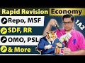 Economy Rapid Revision 1A2 All Monetary Policy Tools In One Shot For UPSC Repo MSF SDF OMO PSL