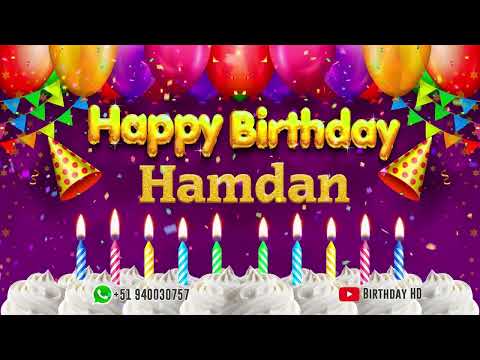 Hamdan Happy birthday To You - Happy Birthday song name Hamdan 🎁