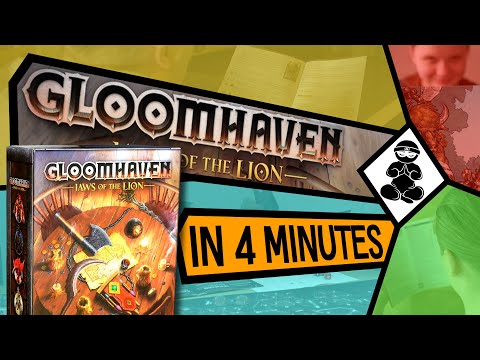 Gloomhaven Jaws of the Lion - How to Play in 4 minutes - BoardgameNinja - EN