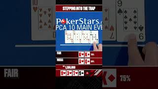 He's Betting BLIND! 😮‍💨 #PokerStars #LivePoker