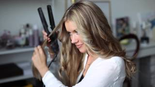 Locka håret med plattång - lovisabarkman