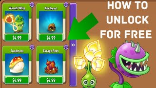 How to Unlock Premium Plants for FREE! | (WORKING 2024) | Plants vs. Zombies 2