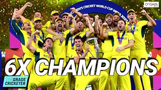 Australia Win Their 6th World Cup  IND VS AUS  Wor