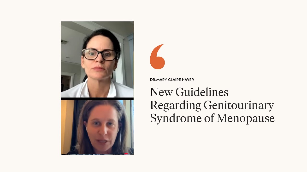 The AUA now has guidelines for the Genitourinary Syndrome of Menopause! Recorded live with Dr. Rubin