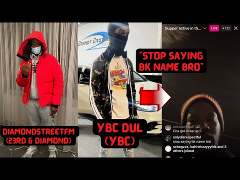 ‼️Philly Rapper Diamondstreetfm Live, YBC Dul Joins & Confronts Him For Saying BK🕊️ Name‼️