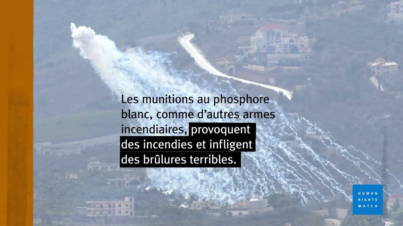 Munitions au phosphore blanc : Des armes aux effets cruels