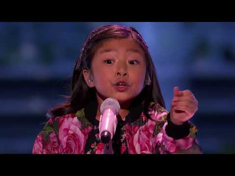 Celine Tam  9 anos • cantando When You Believe    ! America's Got Talent 2017 !