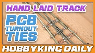 HO Scale Hand Laid track and Turnout Ties Sleeper (PCB Strip 50pcs/pack 200mm)