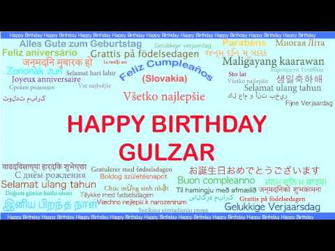 Gulzar   Languages Idiomas - Happy Birthday