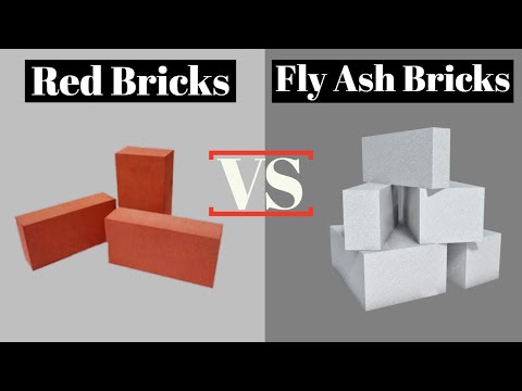 Difference between red bricks and fly ash bricks